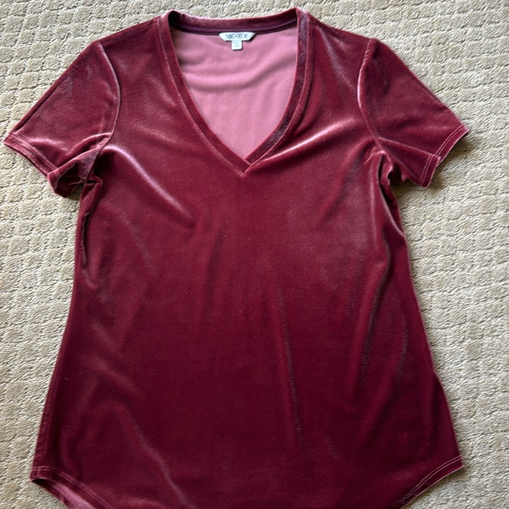 Nic and Zoe Velour Shirt